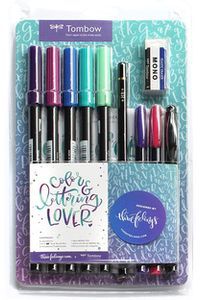 SET LETTERING TOMBOW THREEFEELINGS LOVER 10 PIEZAS - Llibreria Sarri